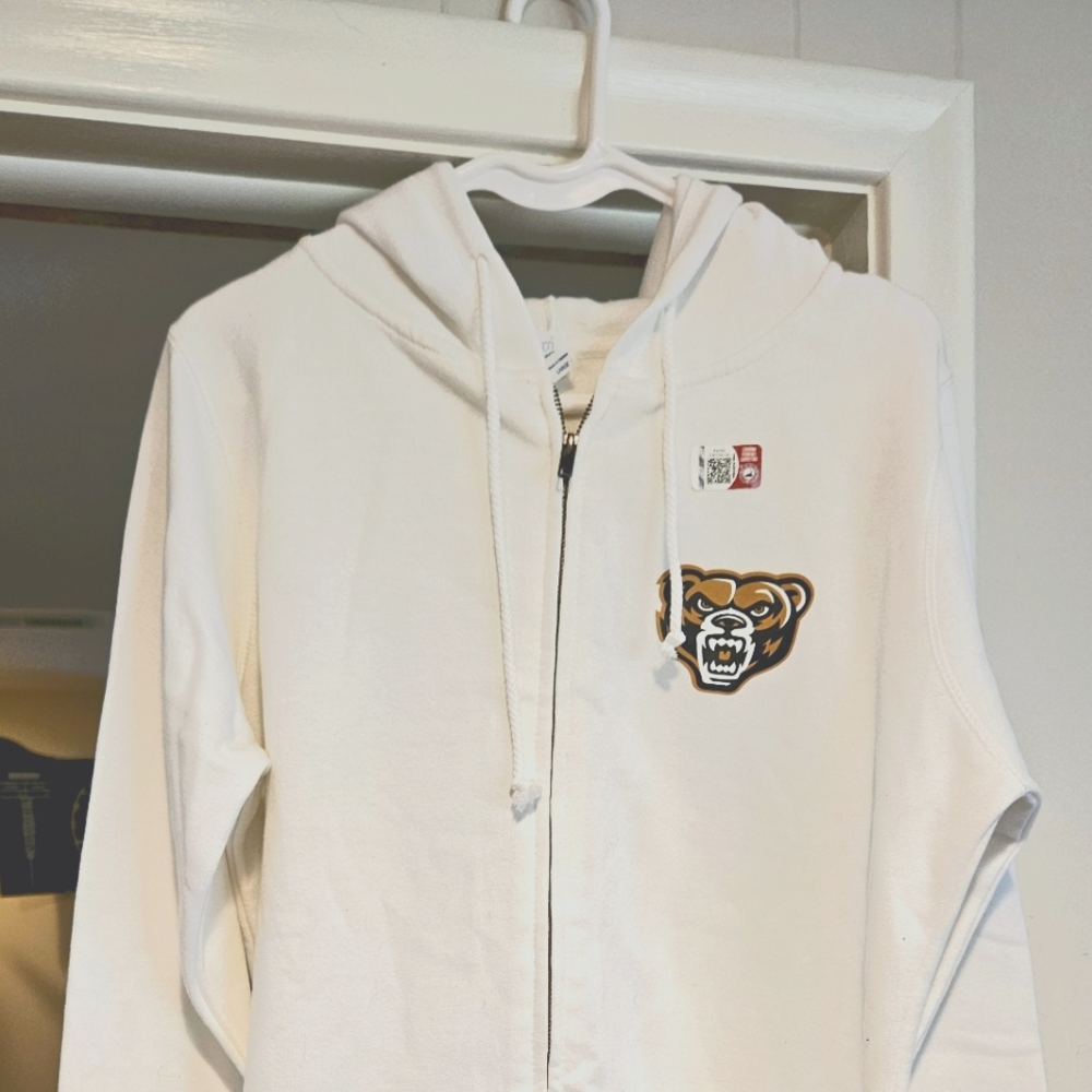 Full-zip sweatshirt with hood